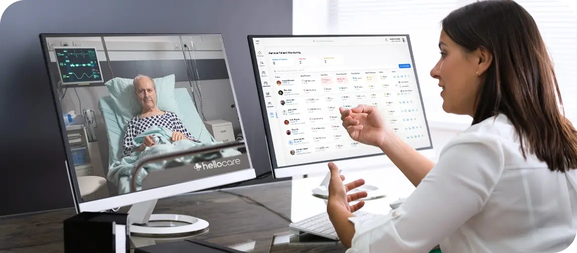 virtual nurse with monitors